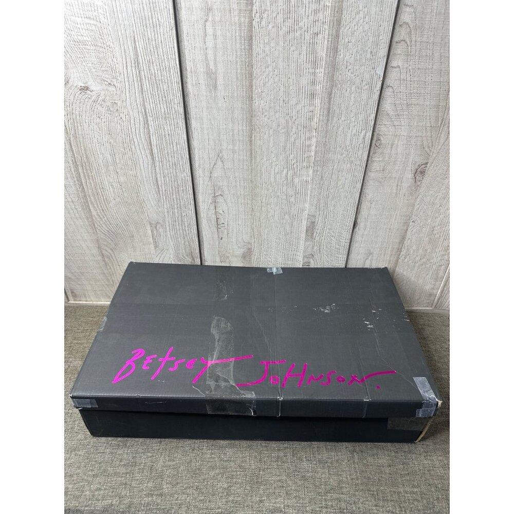 Betsey Johnson Womens 6.5 Purple Tweed Plaid Knee High Boots w/ Rhinestone Heels - Picture 11 of 12